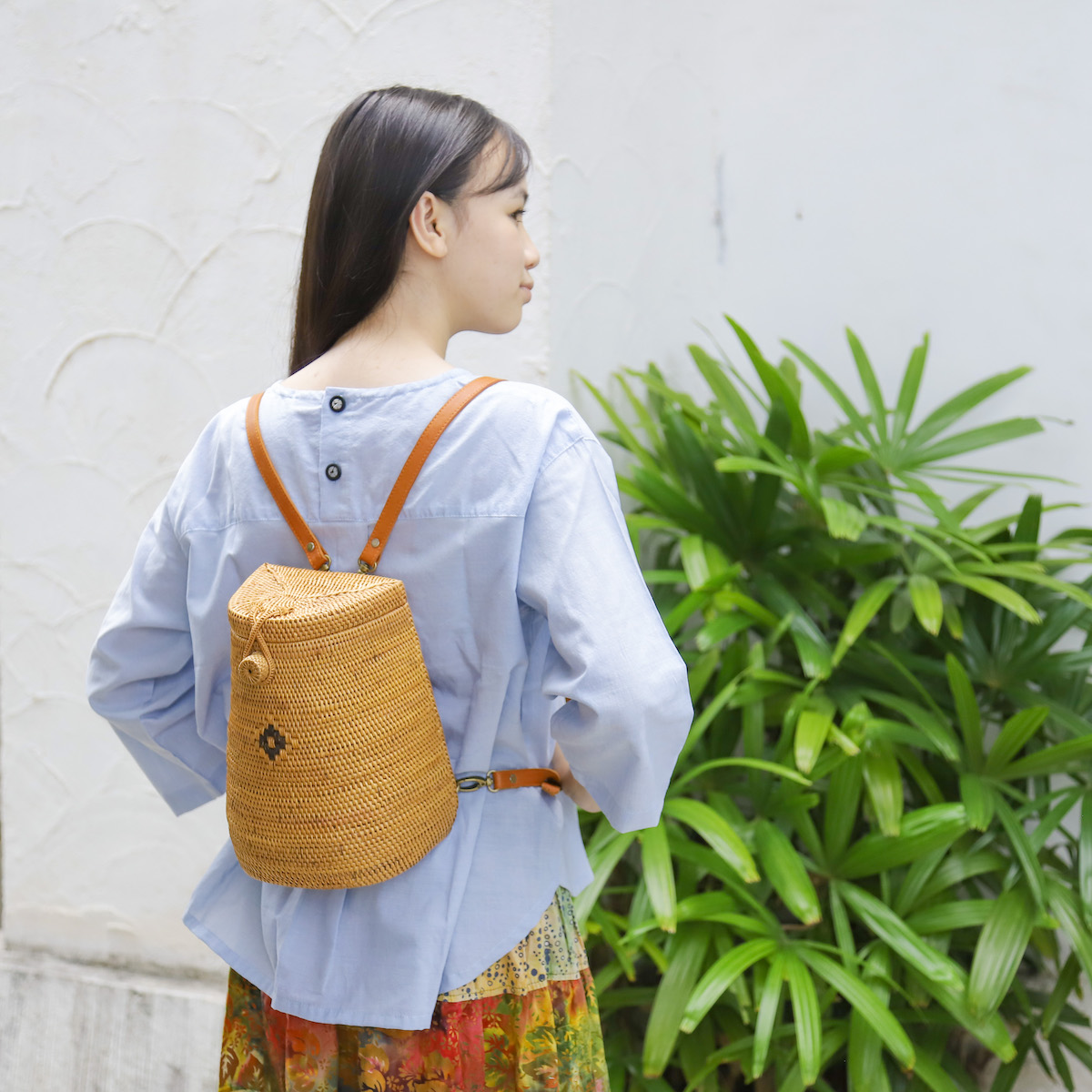 2024年冬【法人向けお歳暮】 アタで作ったリュックサック (NAB613) Rosily(ロージリー) バリ バッグ
