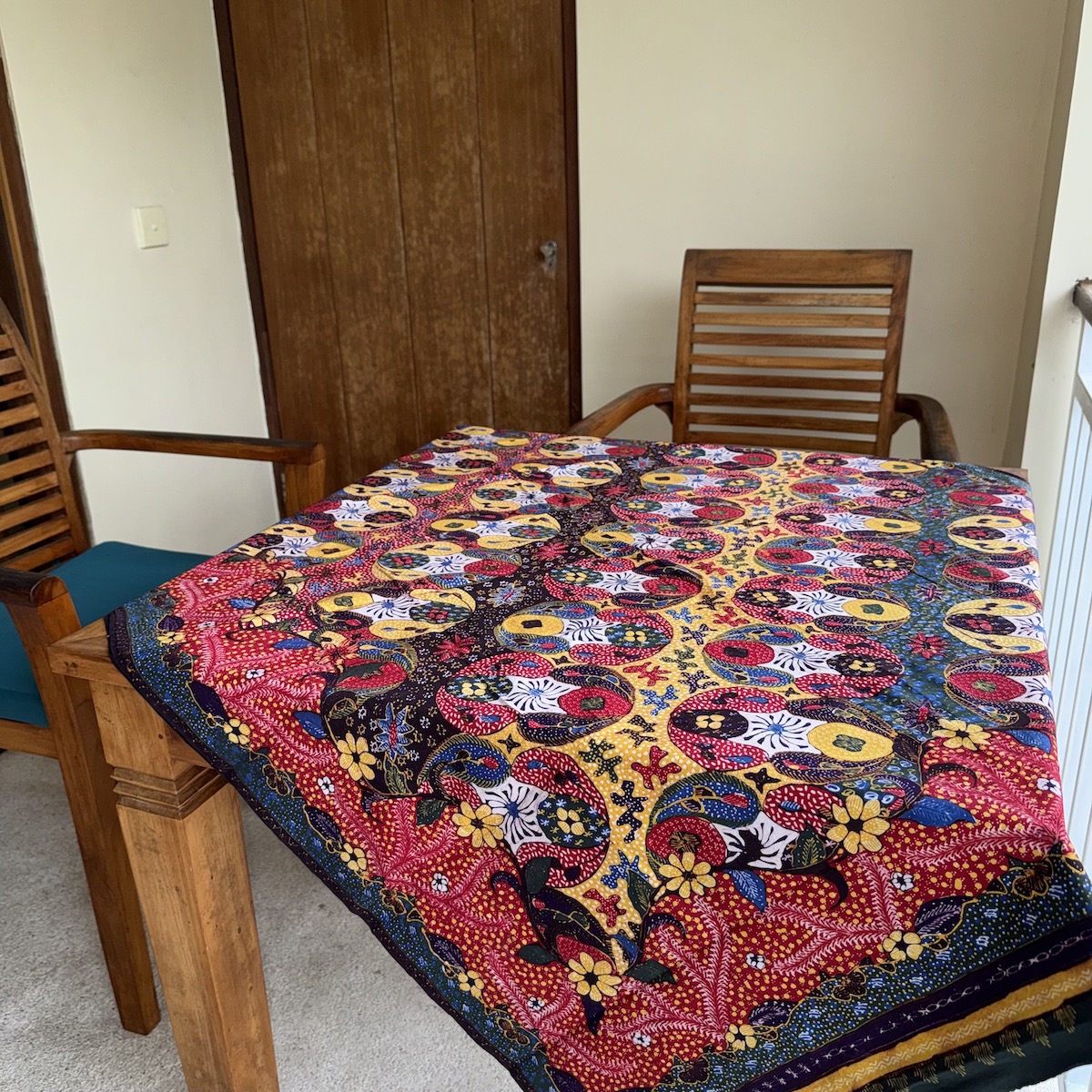 バティック（ジャワ更紗・プリント・綿100%） (NRA941-18) Rosily