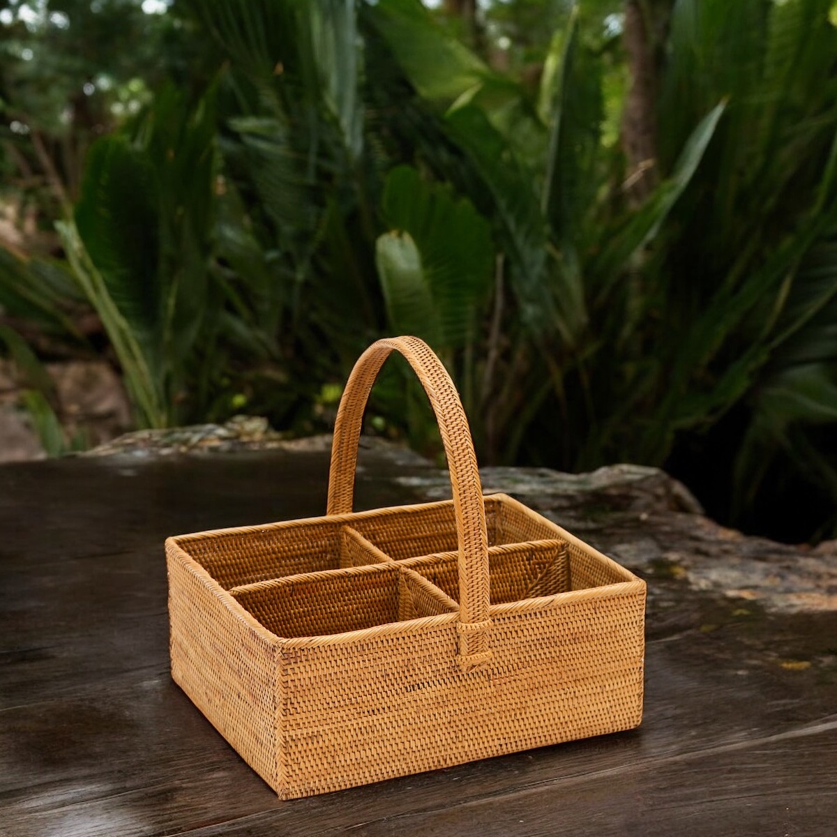 リモコン立て4枠持手Lサイズ (RCB285) Rosily(ロージリー) バリ島